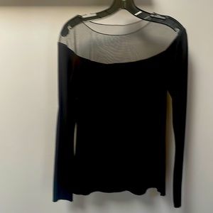 Bailey 44 sweater with knit net at the top. Size medium.